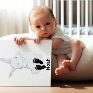 Step into a world of adorable memories with our Baby Footprint Art